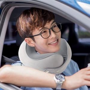 베개 목쿠션 필로우 편안한 메모리폼 목베개 그레이 휴대용 목