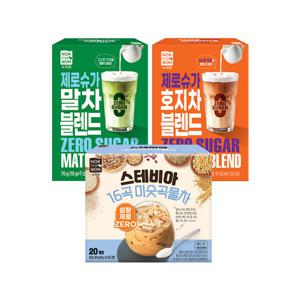 [녹차원] 당 걱정없는 제로슈가 3종세트 (간편한 스틱타입)