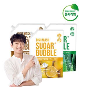 슈가버블 구연산 주방세제 2L x 6개 3종 택1