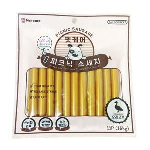 펫케어 피크닉 소세지 오리고기 11pX10개 강아지 간식