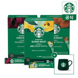 [5만원이상 그린머그] 스타벅스 프리미엄 파우더 커피 아메리카노 100T (다크/미디엄/블론드)
