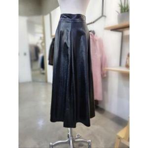 갤러리아_ABFZ 플레어 레더 롱 스커트(ABY4ZS33)