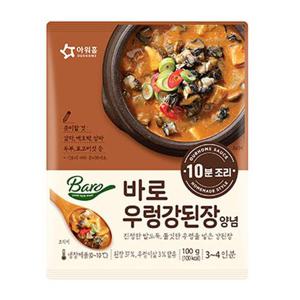 아워홈 바로 우렁강된장양념 520g(용기형) x6개