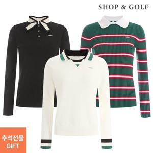 [샵앤] [추석맞이무배] 여성 간절기 골프니트 3종 균일가 모음