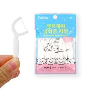 이지앤 30P 일회용치실 셀프케어 치간치실 치간칫솔