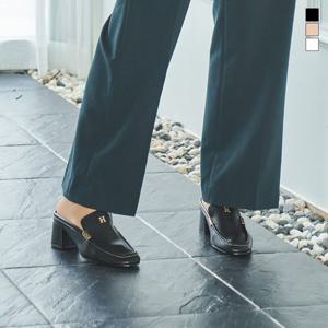 미르바네스슈즈 H로고 포인트 미들힐_6cm_HT