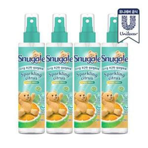 [유니레버]스너글 섬유탈취제 스파클링 시트러스 150ml 4개