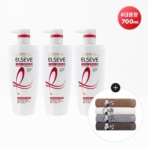 ★대용량특가1+1+1★[로레알파리]토탈리페어5 미라클 헤어팩 700ml 3개+스누피 타올 1장(랜덤)