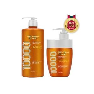 [엘라스틴]엘라스틴 프로틴클리닉 10000 단백질 고영양 샴푸 1000ML x 1개 + 컨디셔너 700ML x 1개
