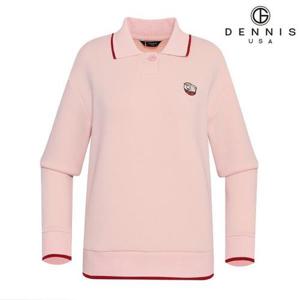 [데니스골프][DENNIS] 여성)카라넥 배색 라인 티셔츠_NAOFLTS054