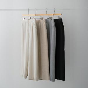 [리센] 썸머 팬츠 데일리 팬츠베니밴딩슬랙스-QLPN2506078-