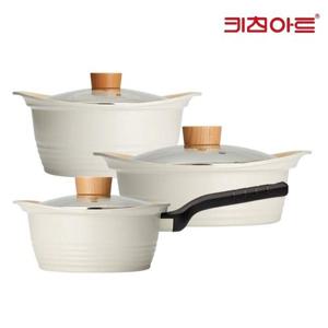 키친아트 베이직IH인덕션 세라믹코팅 냄비 3종18P+20+22전골