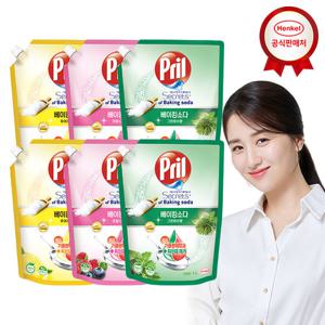 [헨켈] 프릴 베이킹소다/맑은식초 1L x6개