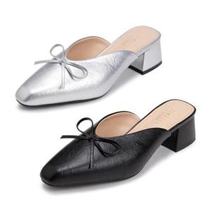에스콰이아 여성 로라 리본 스틸레토 뮬(4cm) ESHP685_686