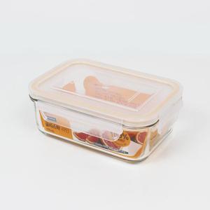 글라스락 직사각 유리 밀폐용기 전자렌지 용기 반찬통 김치 보관 715ml