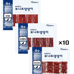 댕댕이 간식 300g X10(선택) 오리고기 육포 영양 칭찬 (WCBC3BD)