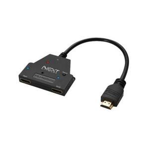 2포트 HDMI 분배기 케이블 4K UHD 3D지원 TV 모니터