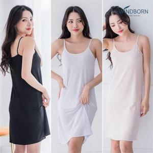 [윈드본]풍기인견 여성 롱 끈 슬립 3칼라 택1