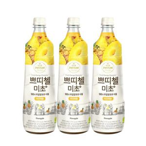 [CJ]쁘띠첼 미초 파인애플 900ml x3개