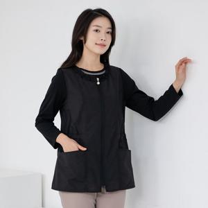 여성 엄마옷 라운드 프릴 진주 조끼 VE502068 중년여성의류/50대/60대/마담/빅사이즈/할머니옷