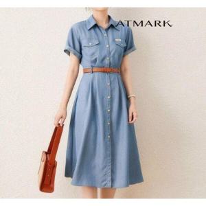 [앳마크]ATMARK 롤업데님셔츠원피스+벨트SET_AA53OP001G