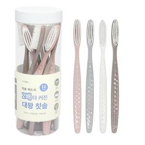 칫솔 양치 브러쉬 치석 플라그 제거 대왕솔 12개입