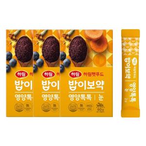 [하림펫푸드] 밥이보약 영양톡톡 눈 60g(2g*30입)*3개