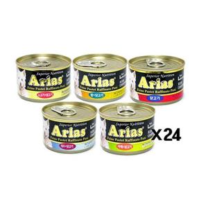 아리아스 저칼로리 캔 100g X24(선택) 애견 영양간식 (WCAF8C4)