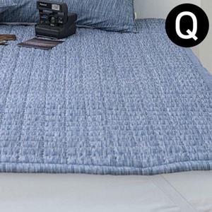 패드 엘레나 소프트마이크로 밴딩 퀸 Q 네이비 퀸침대매트 HWFFQUGS