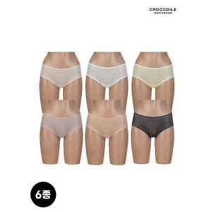 [크로커다일 이너웨어]에어리핏 시스루 감탄팬티 6종세트