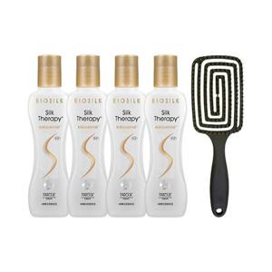 실크테라피 본드앤리페어 헤어 에센스 130ml x4 + 브러쉬