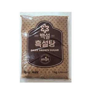 CJ제일제당 백설 흑설탕 1kg x4개