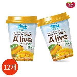 갤러리아_동원 덴마크 테이크 얼라이브 망고 250ml x 12개