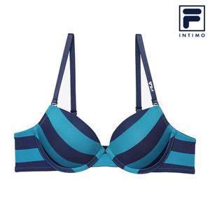 [FILA] 아웃핏 볼드 스트라이프 여성 브라 FI4BAC6442F_TBU