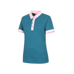 [마코](여성)로고 프린트 카라 반팔 티셔츠_MMW2TS09