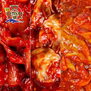 [강경젓갈]전통 강경맛깔젓 3종세트 8호 총1.5kg(명란젓+낙지젓+조개젓 각500g씩)