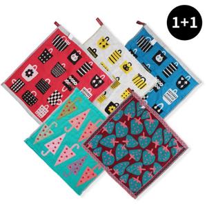 순면 100% 주방용 걸이형 행주 핸드타월 1+1 2P