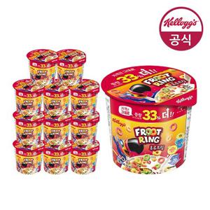 켈로그 후루트링 컵시리얼 40g x 12개
