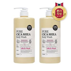 온더바디 퓨어시카 정말 순한 온가족 바디워시 화이트머스크향 1000ml x 2개