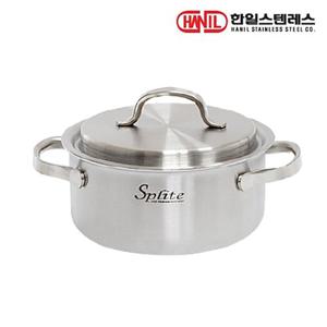 한일스텐레스 스플릿 인덕션 통5중 304스텐 양수냄비 24cm