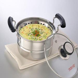 키친아트 스텐 계란찜기 찜기 찜냄비 양수냄비 16cm