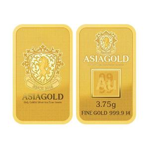 [아시아골드] 24k 순금 잠상 프레스 골드바 3.75g