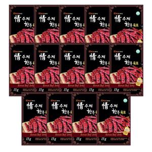 [정수제] 한우 육포 15g 본품 13팩+체험분 1팩