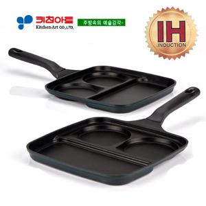 키친아트 하우스쿡(IH)인덕션 3구콤비에그팬27CM