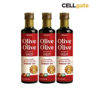 셀게이트 100% 유기농 냉압착 엑스트라버진 올리브유 250ml x 3병