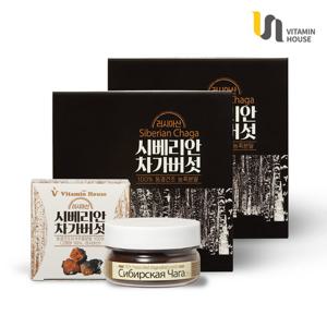 시베리안 차가버섯(25g*8통) 선물세트 2개 + 쇼핑백 2개