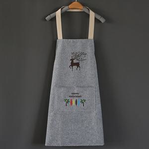주방앞치마 카페 주방 미용실 공방 바리스타 예쁜 앞치마 그레이 주방필수템