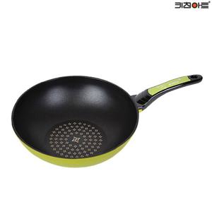키친아트 바빈 다이아몬드코팅 주물 웍 궁중팬 28cm
