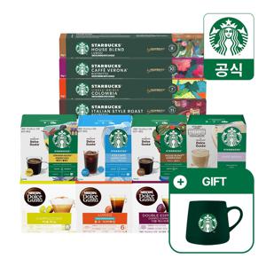 스타벅스 네스프레소/돌체구스토/네스카페 1박스 골라담기 (7세트 구매시 스타벅스 그린 머그 350ml 증정)