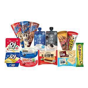 인기 콘/파우치/샌드 30개 골라담기 월드콘/구구콘/돼지콘/설레임/와/찰떡아이스/국화빵/잇츠와플/찰옥수수 외